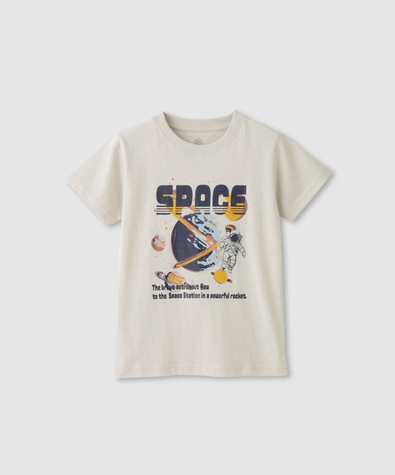 T-GRAPHICS 宇宙プリント半袖Tシャツ キッズ メール便 対応商品商品画像-1