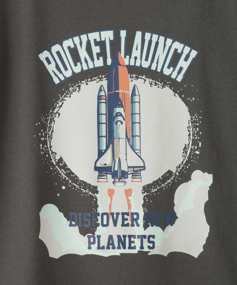 T-GRAPHICS 宇宙プリント半袖Tシャツ キッズ メール便 対応商品商品画像-6