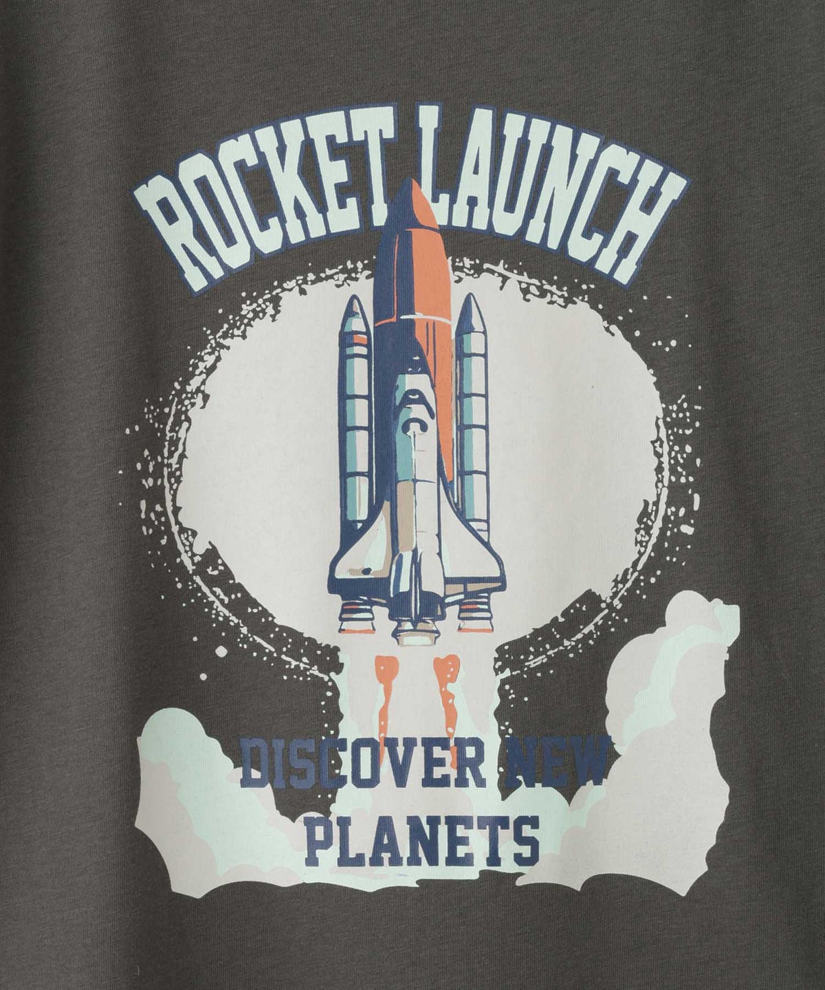 T-GRAPHICS 宇宙プリント半袖Tシャツ キッズ メール便 対応商品