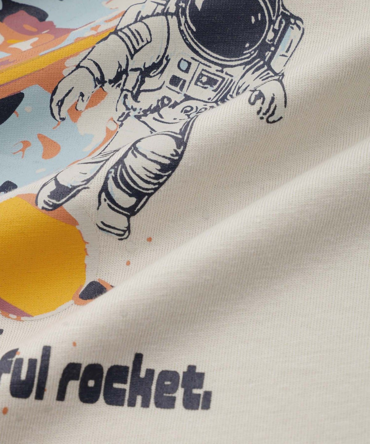 T-GRAPHICS 宇宙プリント半袖Tシャツ キッズ メール便 対応商品