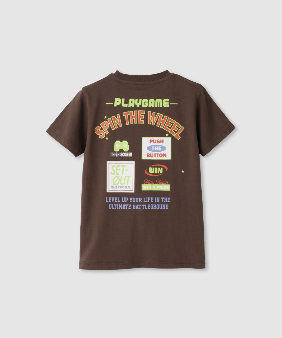 T-GRAPHICS ゲームアートプリント半袖Tシャツ キッズ メール便 対応商品