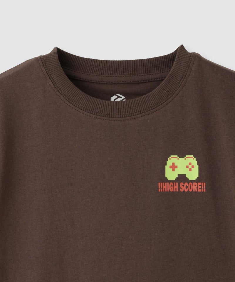 T-GRAPHICS ゲームアートプリント半袖Tシャツ キッズ メール便 対応商品商品画像-5
