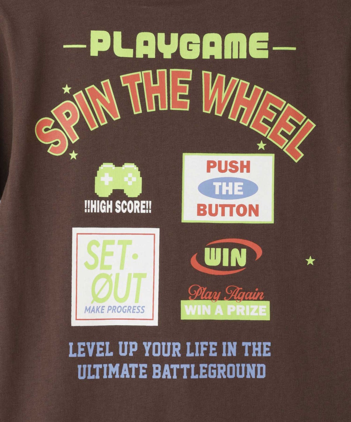 T-GRAPHICS ゲームアートプリント半袖Tシャツ キッズ メール便 対応商品