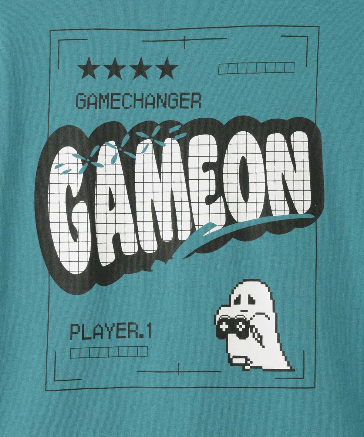 T-GRAPHICS ゲームアートプリント半袖Tシャツ キッズ メール便 対応商品