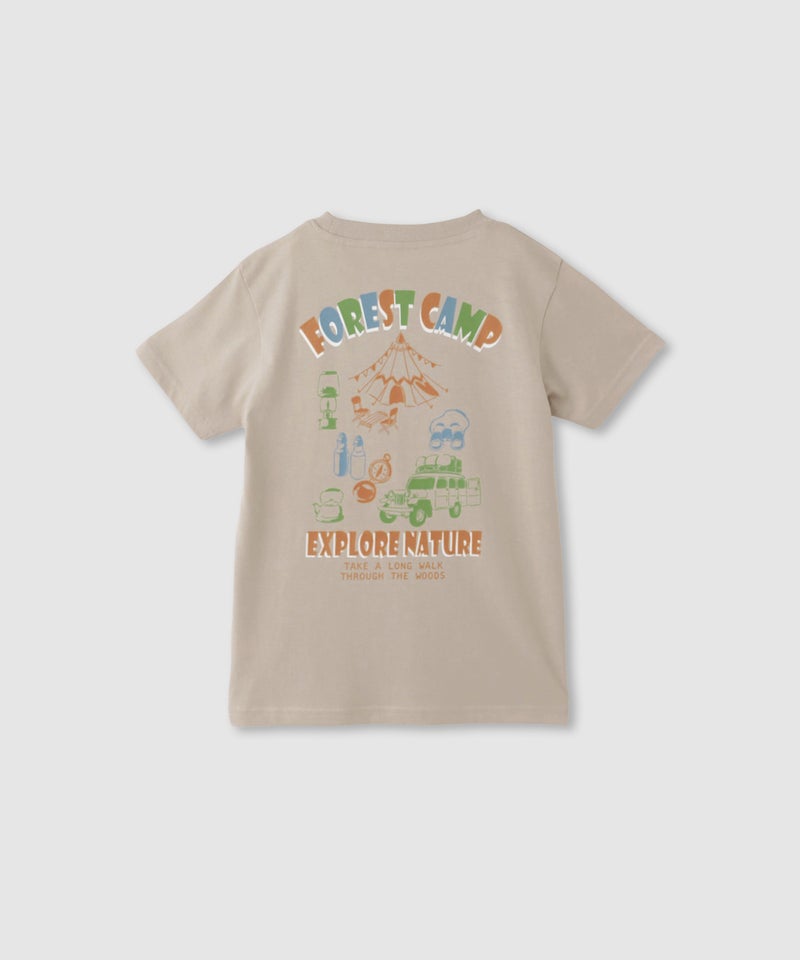 T-GRAPHICS アウトドアプリント半袖Tシャツ キッズ メール便 対応商品商品画像-4