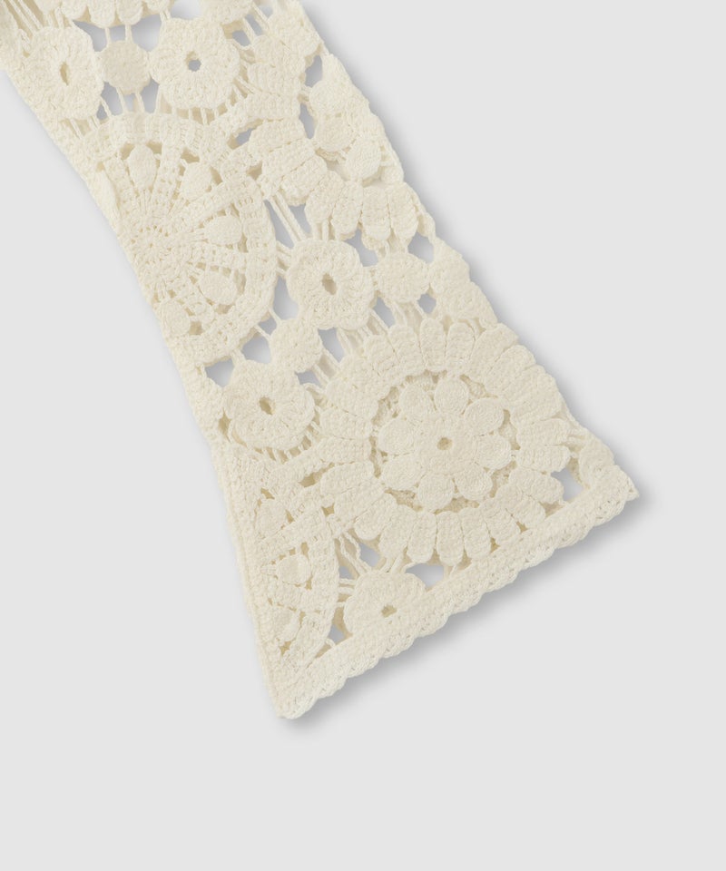 Free Nature  フラワーモチーフクロシェ編みカーディガン レディース商品画像-16