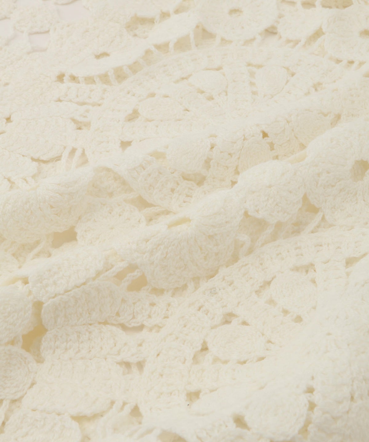 Free Nature フラワーモチーフクロシェ編みカーディガン レディース