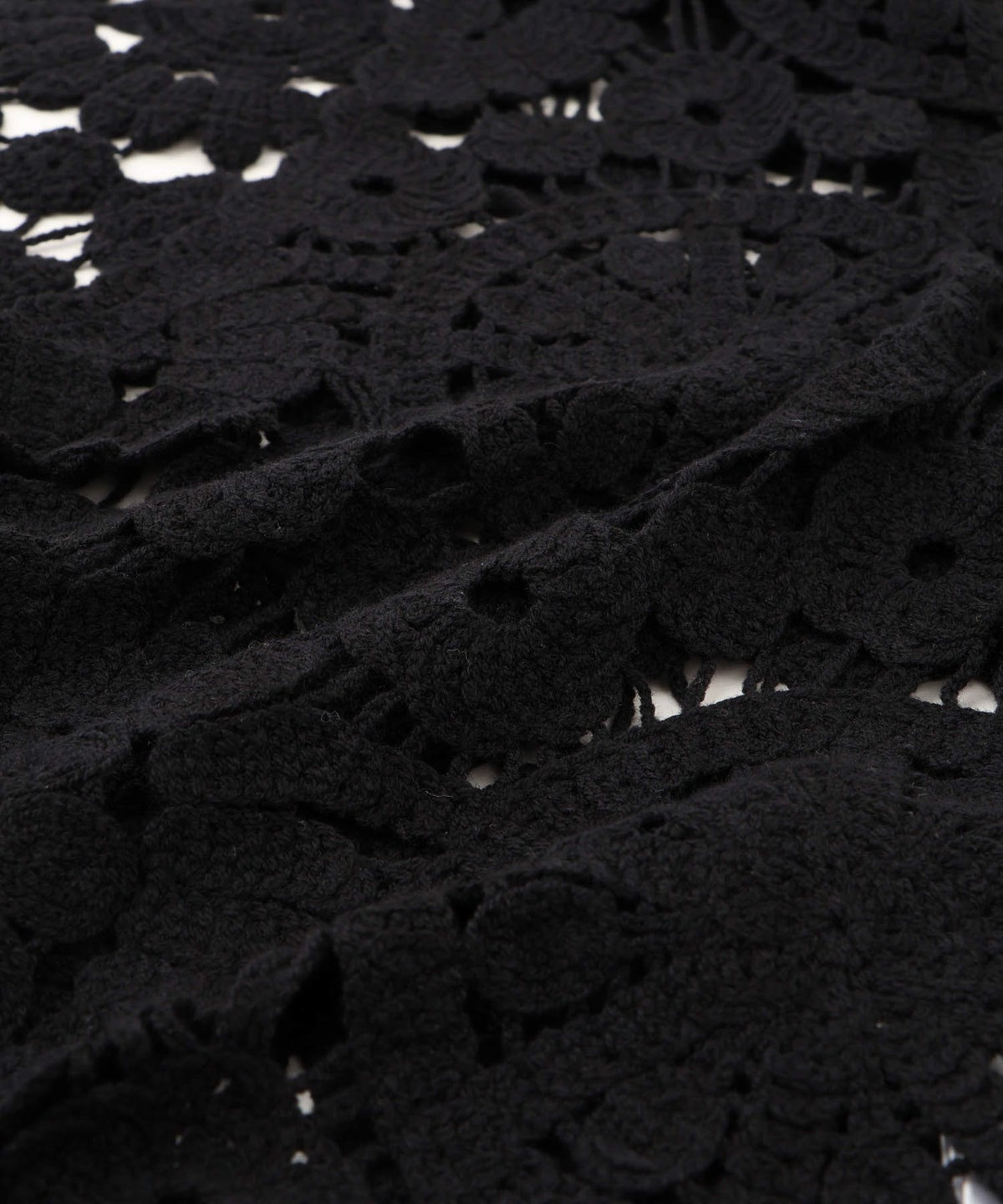 Free Nature フラワーモチーフクロシェ編みカーディガン レディース