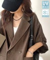 Classical Elf【UVカット・防シワ・接触冷感・吸水速乾機能付き】デイリーにもオフィスにも。ビッグシルエットハーフスリーブダブルジャケット(半袖)商品サムネイル-1