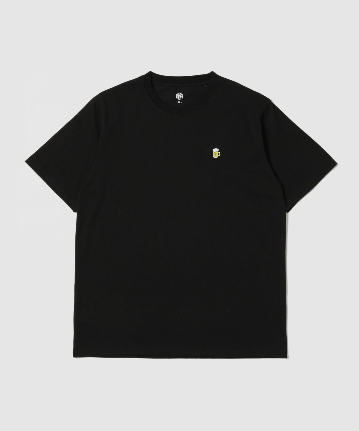 T-GRAPHICS TC天竺 フードモチーフ ワンポイント刺繍 半袖Tシャツ メンズ メール便 対応商品