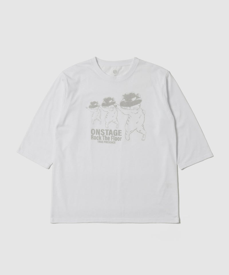 T-GRAPHICS  シンプルプリント 7分袖Tシャツ メンズ商品画像-2