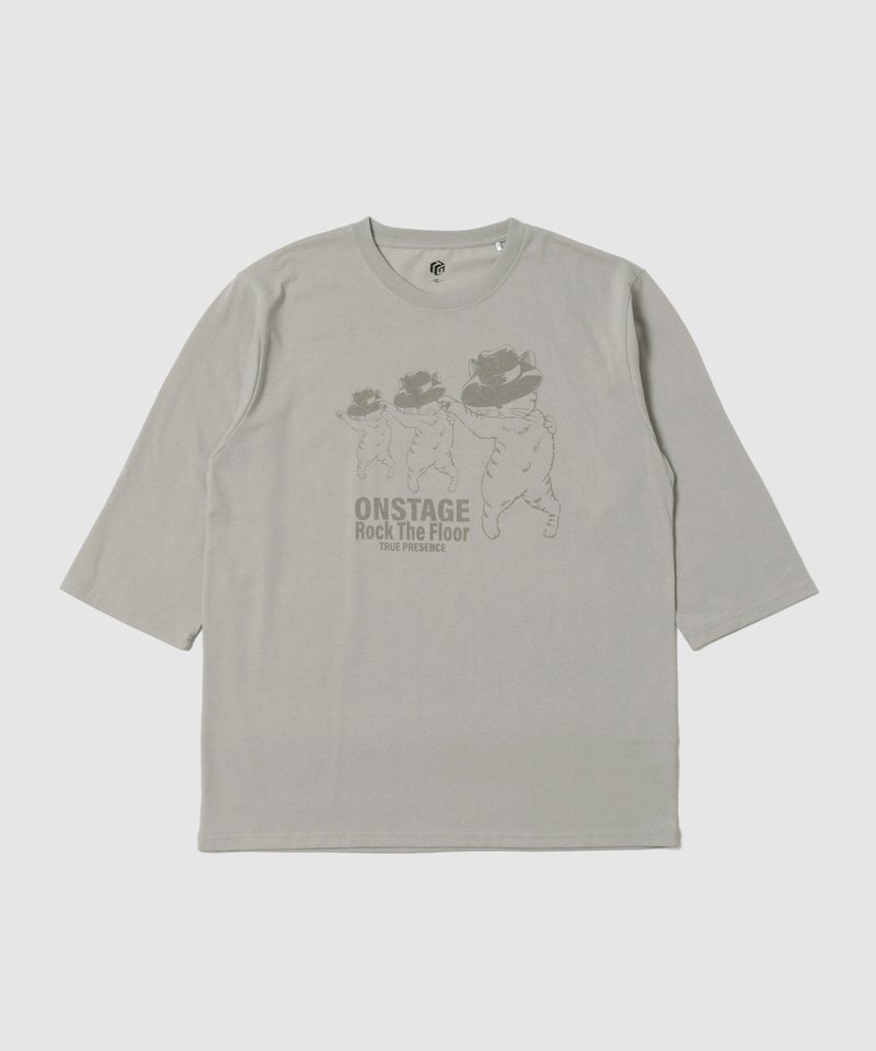 T-GRAPHICS  シンプルプリント 7分袖Tシャツ メンズ商品画像-3