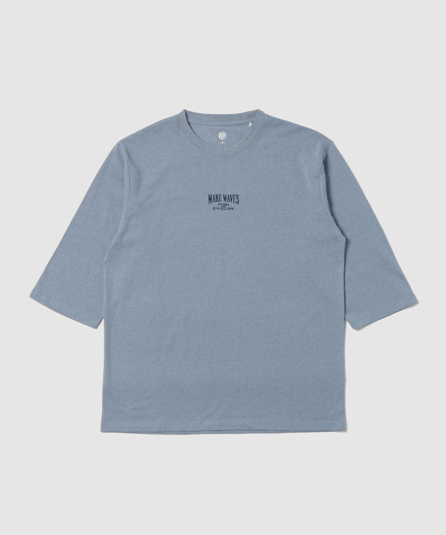 T-GRAPHICS シンプルプリント 7分袖Tシャツ メンズ