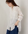 Free Nature  インドファブリック 綿麻ベーシックシャツ レディース商品サムネイル-3