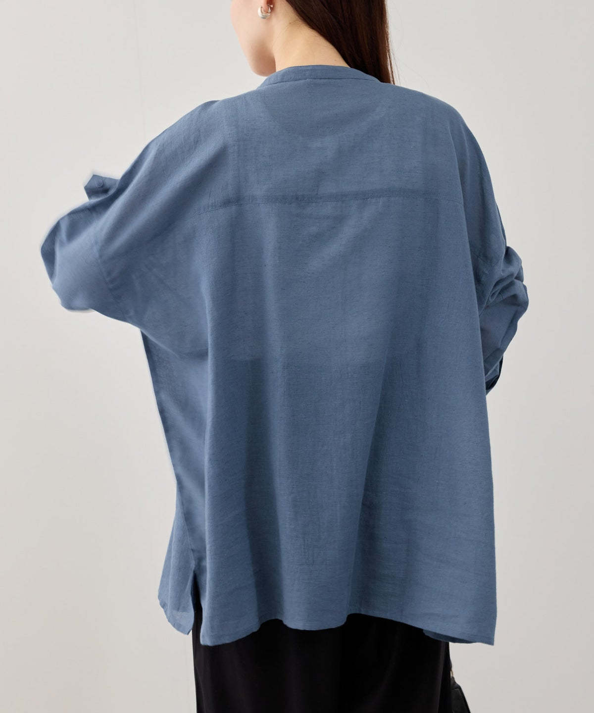 Free Nature インドファブリック 綿麻ベーシックシャツ レディース