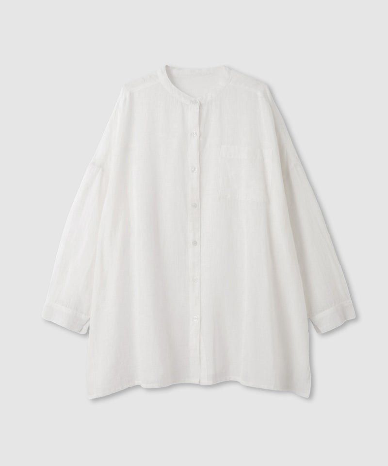 Free Nature  インドファブリック 綿麻ベーシックシャツ レディース商品画像-11