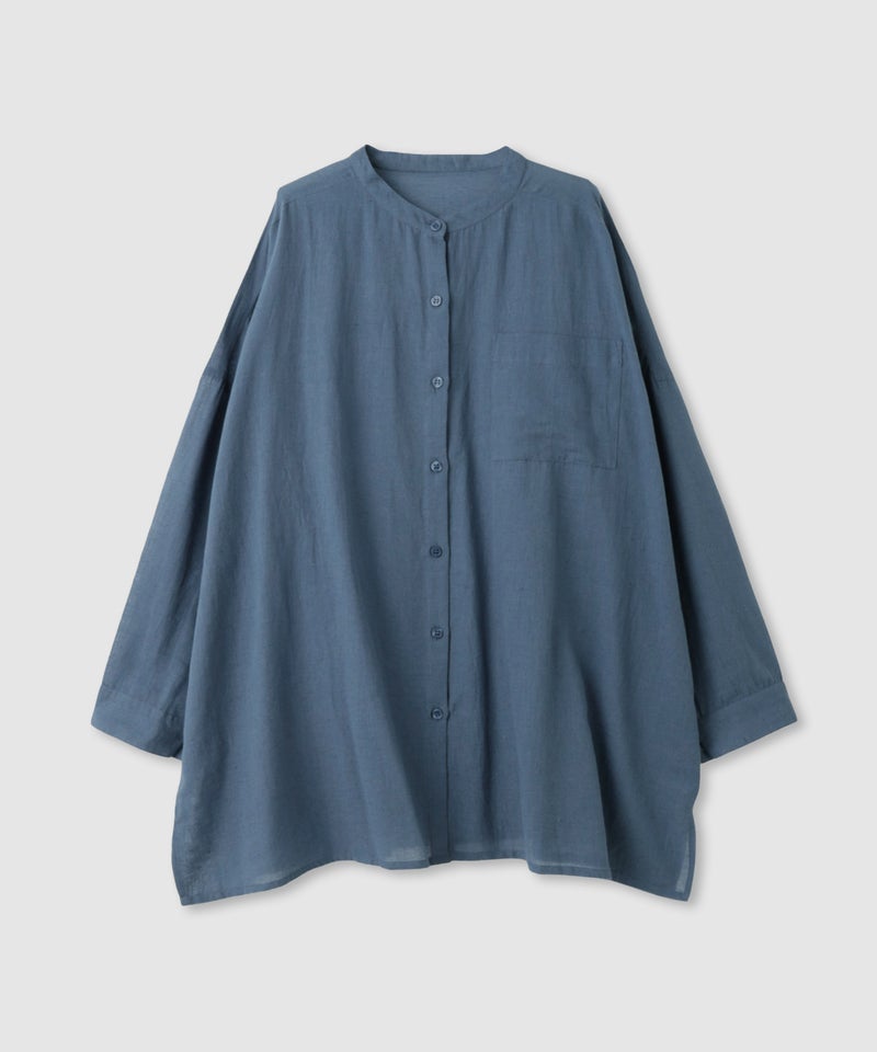 Free Nature インドファブリック 綿麻ベーシックシャツ レディース商品画像-12
