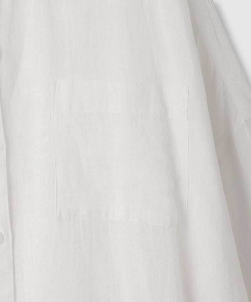 Free Nature  インドファブリック 綿麻ベーシックシャツ レディース商品画像-17