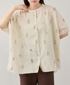 Free Nature インドファブリック 刺繍バンドカラーブラウス レディース商品サムネイル-8