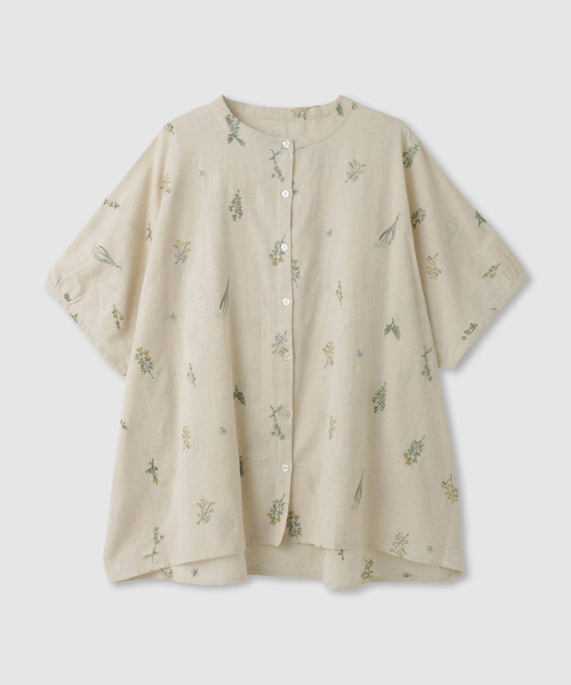 Free Nature インドファブリック 刺繍バンドカラーブラウス レディース商品画像-18