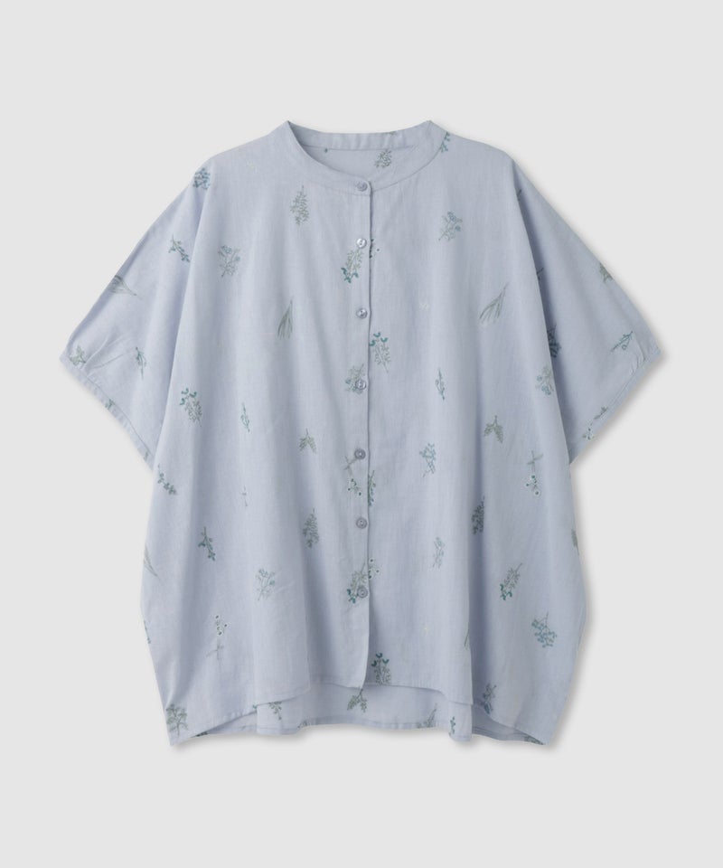 Free Nature  インドファブリック 刺繍バンドカラーブラウス レディース商品画像-19