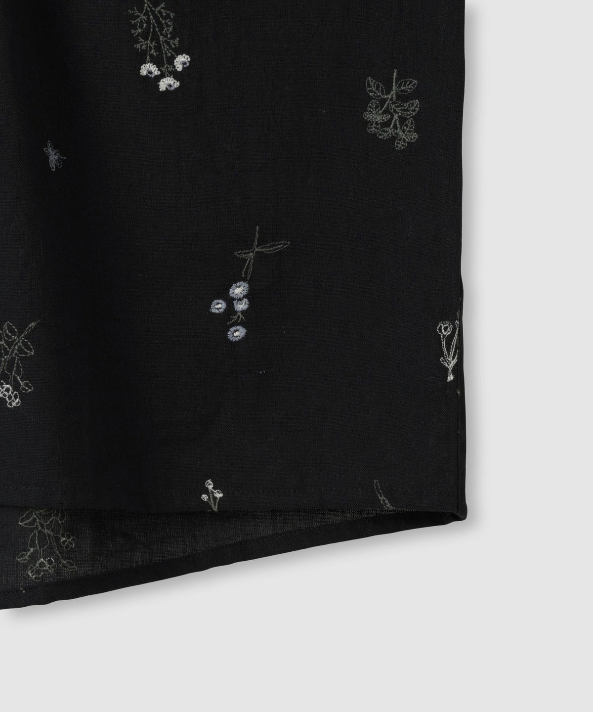 Free Nature インドファブリック 刺繍バンドカラーブラウス レディース