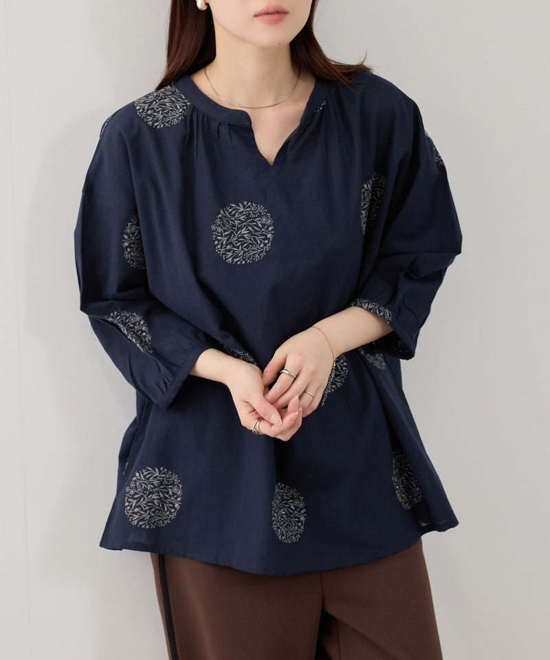 Free Nature インドファブリック 刺繍プルオーバー レディース商品画像-3