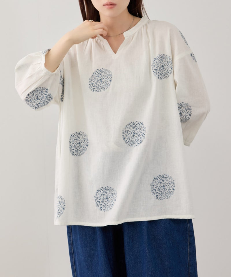 Free Nature インドファブリック 刺繍プルオーバー レディース商品画像-4