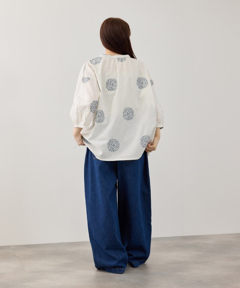Free Nature  インドファブリック 刺繍プルオーバー レディース商品画像-8