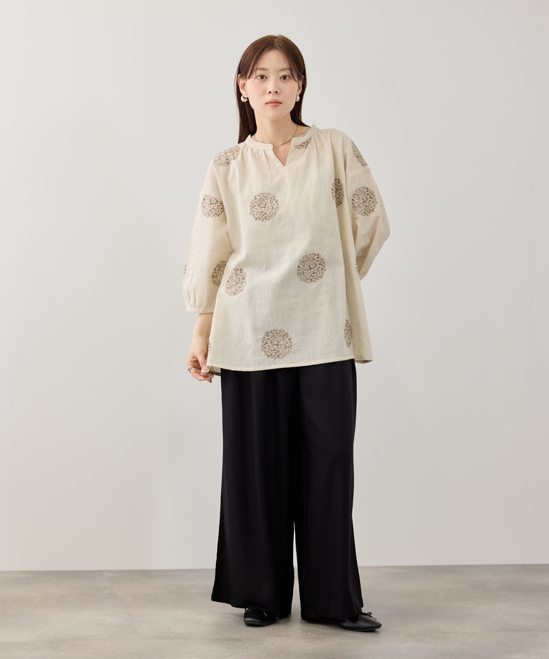 Free Nature インドファブリック 刺繍プルオーバー レディース商品画像-11