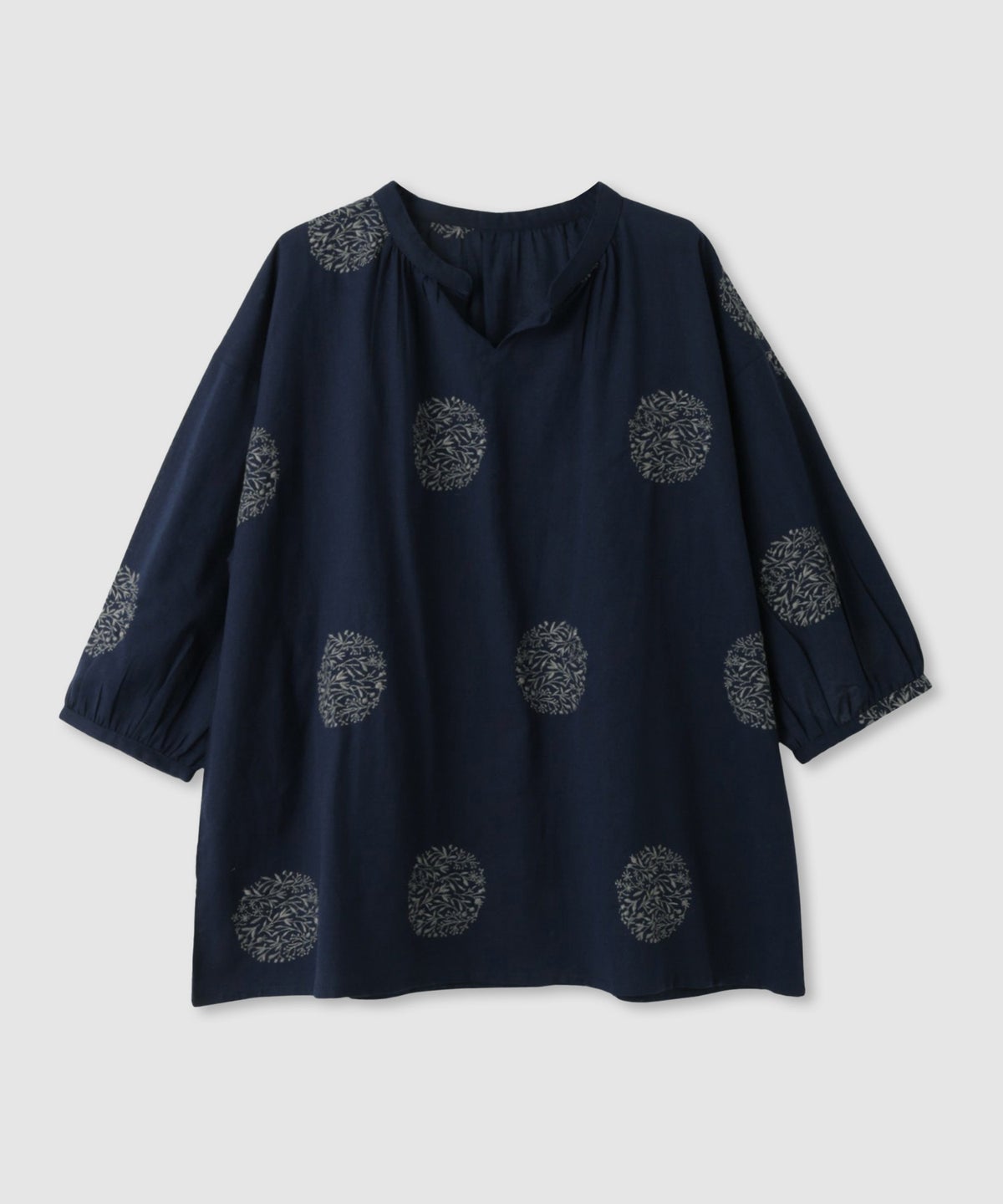 Free Nature インドファブリック 刺繍プルオーバー レディース