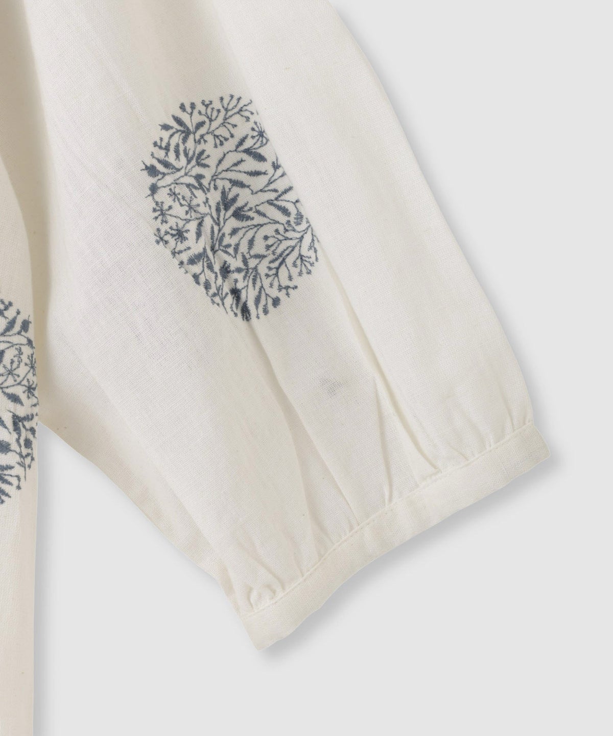 Free Nature インドファブリック 刺繍プルオーバー レディース