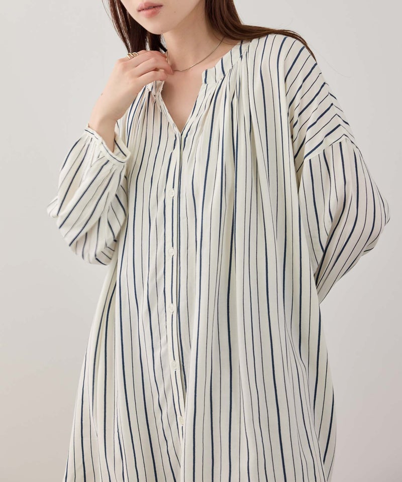 Free Nature インドファブリック 7分袖チュニック レディース商品画像-6