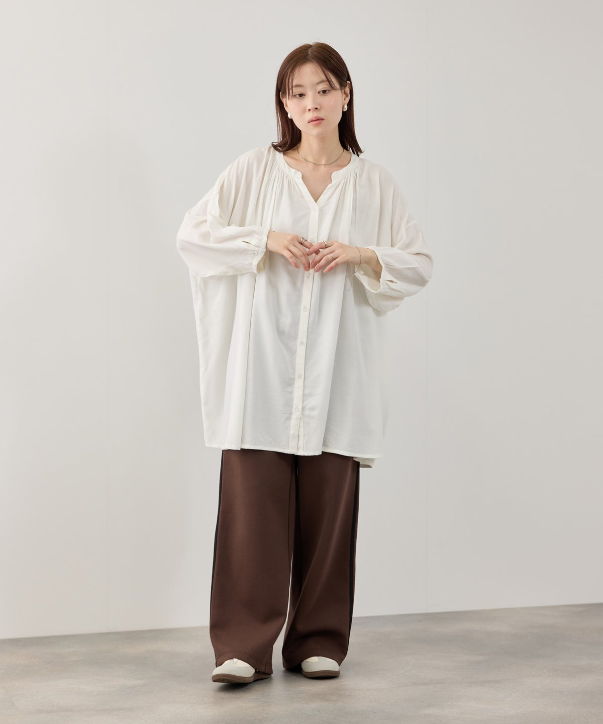 Free Nature インドファブリック 7分袖チュニック レディース