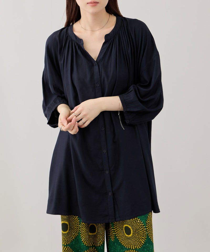 Free Nature  インドファブリック 7分袖チュニック レディース商品画像-13