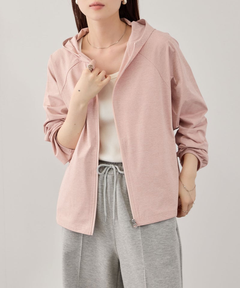 [期間限定価格]NAVY  SARARI 天竺UVカットパーカー レディース商品画像-6