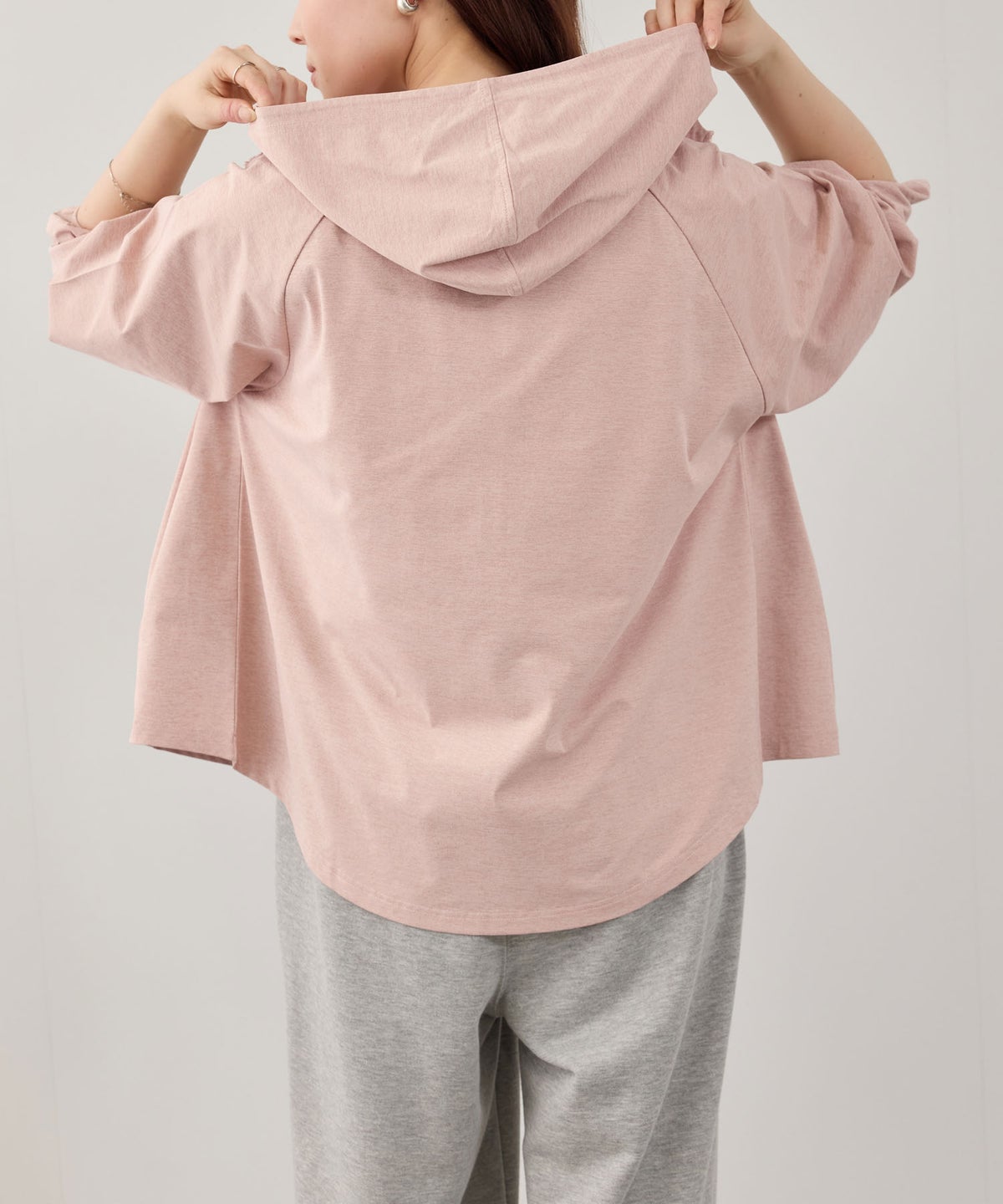 [期間限定価格]NAVY SARARI 天竺UVカットパーカー レディース