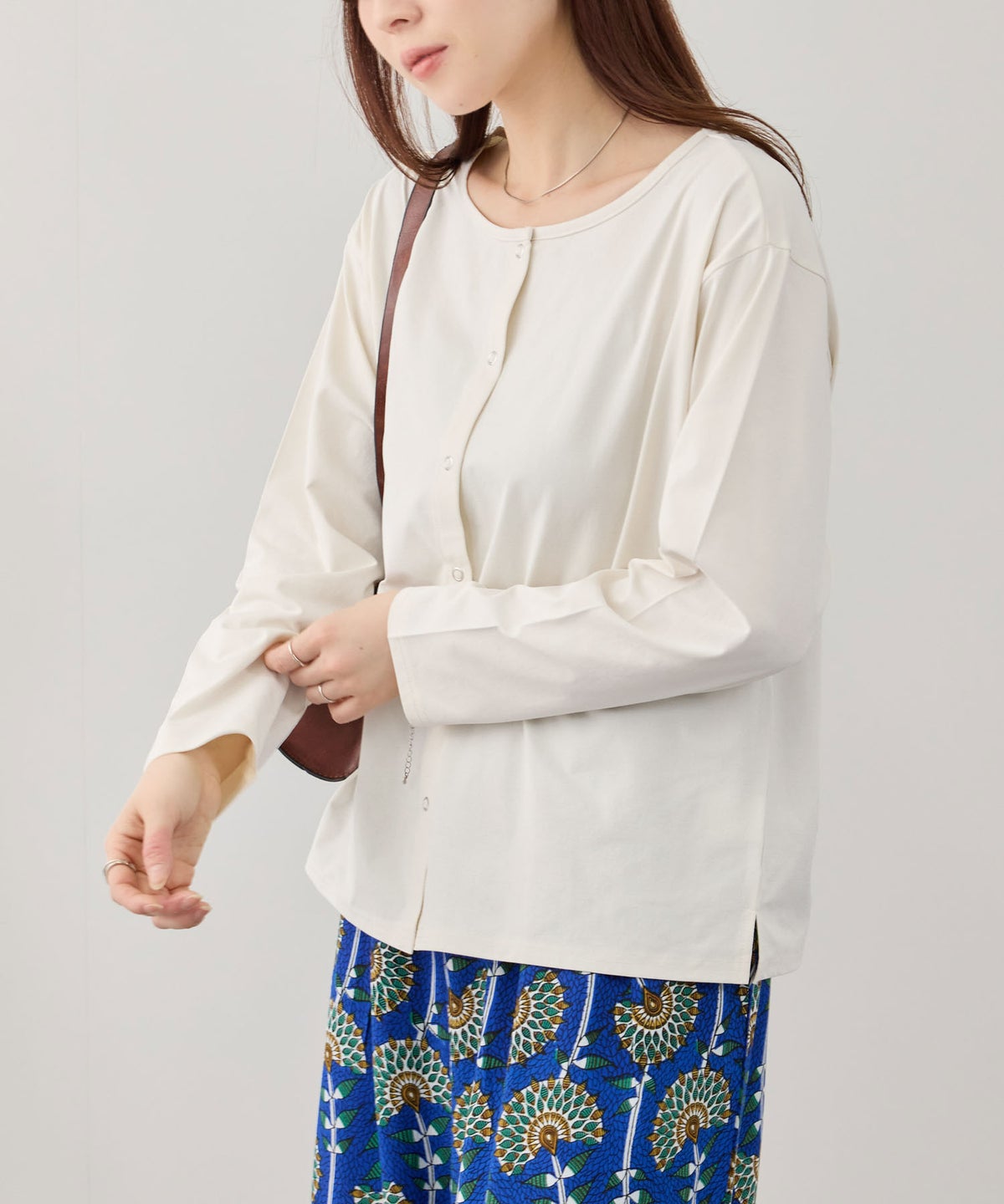 [期間限定価格]NAVY SARARI 天竺UVカットカーディガン レディース