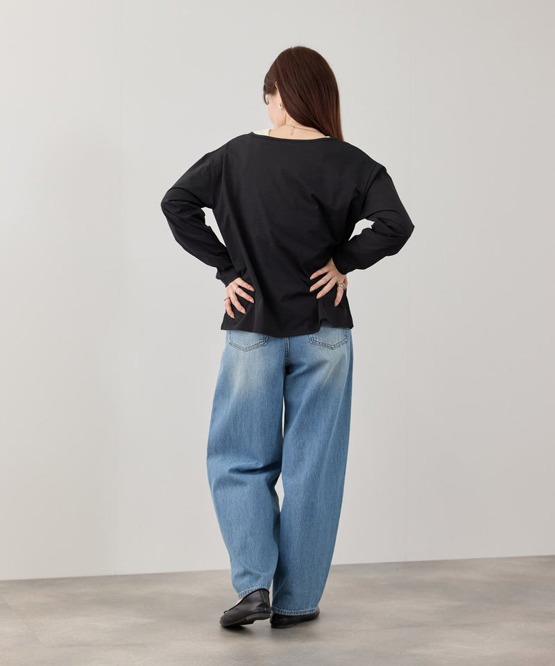 [期間限定価格]NAVY  SARARI 天竺UVカットカーディガン レディース商品画像-13