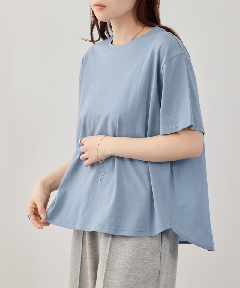 Free Nature インドファブリック バック切替Tシャツ レディース メール便 対応商品商品画像-2