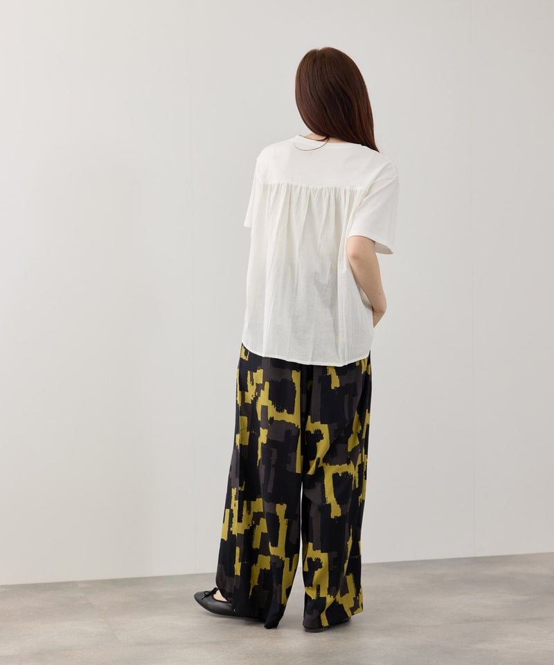 Free Nature  インドファブリック バック切替Tシャツ レディース メール便 対応商品商品画像-7