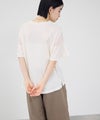 Idnes  異素材ドッキング シアーフレアスリーブ Tシャツ レディース メール便 対応商品商品サムネイル-8