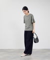 Idnes 異素材ドッキング シアーフレアスリーブ Tシャツ レディース メール便 対応商品商品サムネイル-13