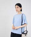 Idnes  異素材ドッキング シアーフレアスリーブ Tシャツ レディース メール便 対応商品商品サムネイル-17