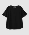 Idnes 異素材ドッキング シアーフレアスリーブ Tシャツ レディース メール便 対応商品