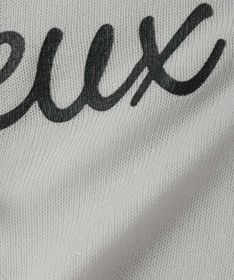 NAVY SARARI ロゴプリント シアーニットプルオーバー 配色ライン レディース商品画像-21