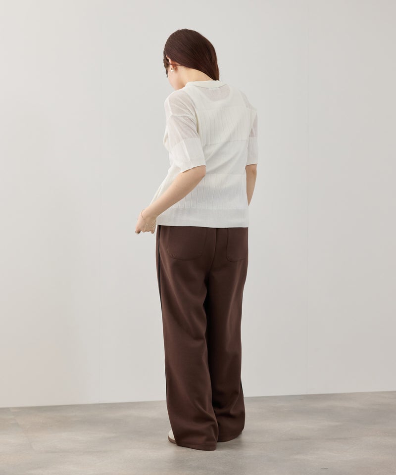 NAVY SARARI 襟付きシアーカーディガン レディース商品画像-11