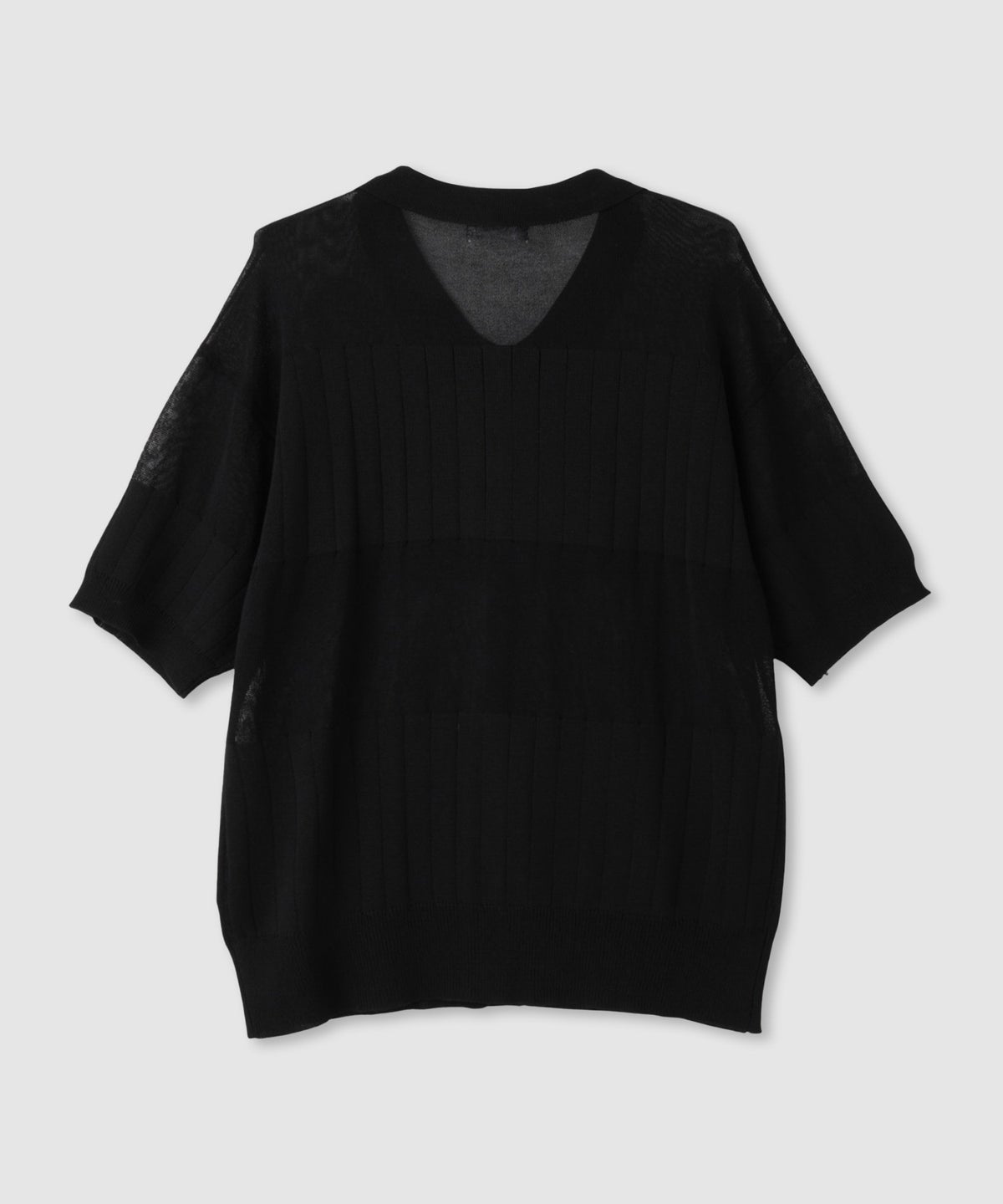 NAVY SARARI 襟付きシアーカーディガン レディース