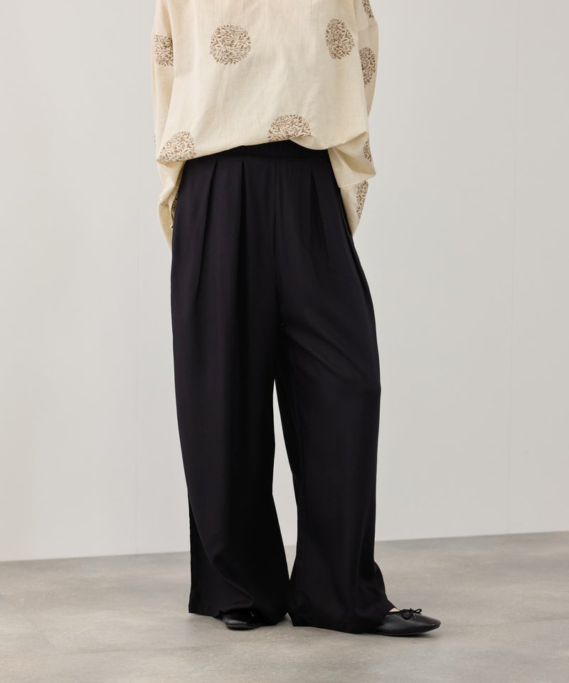 Free Nature  インドファブリック レーヨンワイドパンツ レディース商品画像-10