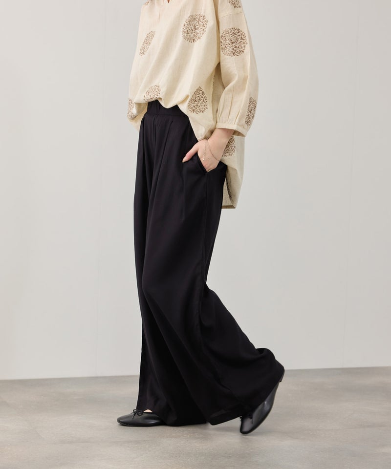 Free Nature インドファブリック レーヨンワイドパンツ レディース商品画像-11